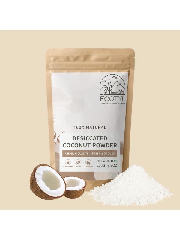 Ecotyl Desiccated Coconut Powder | Unsweetened | 250g